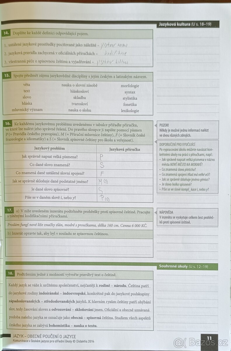 Komunikace v českém jazyce pro SŠ - Pracovní sešit - 3