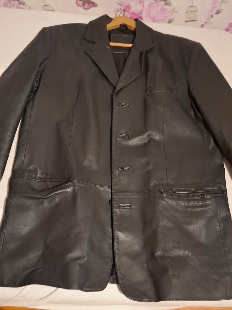 Pánská kožená bunda vel.L černá - 3
