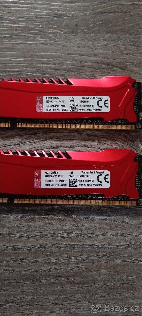 Kingston HyperX DDR3 1600Mhz 12ks DDR3 - 3
