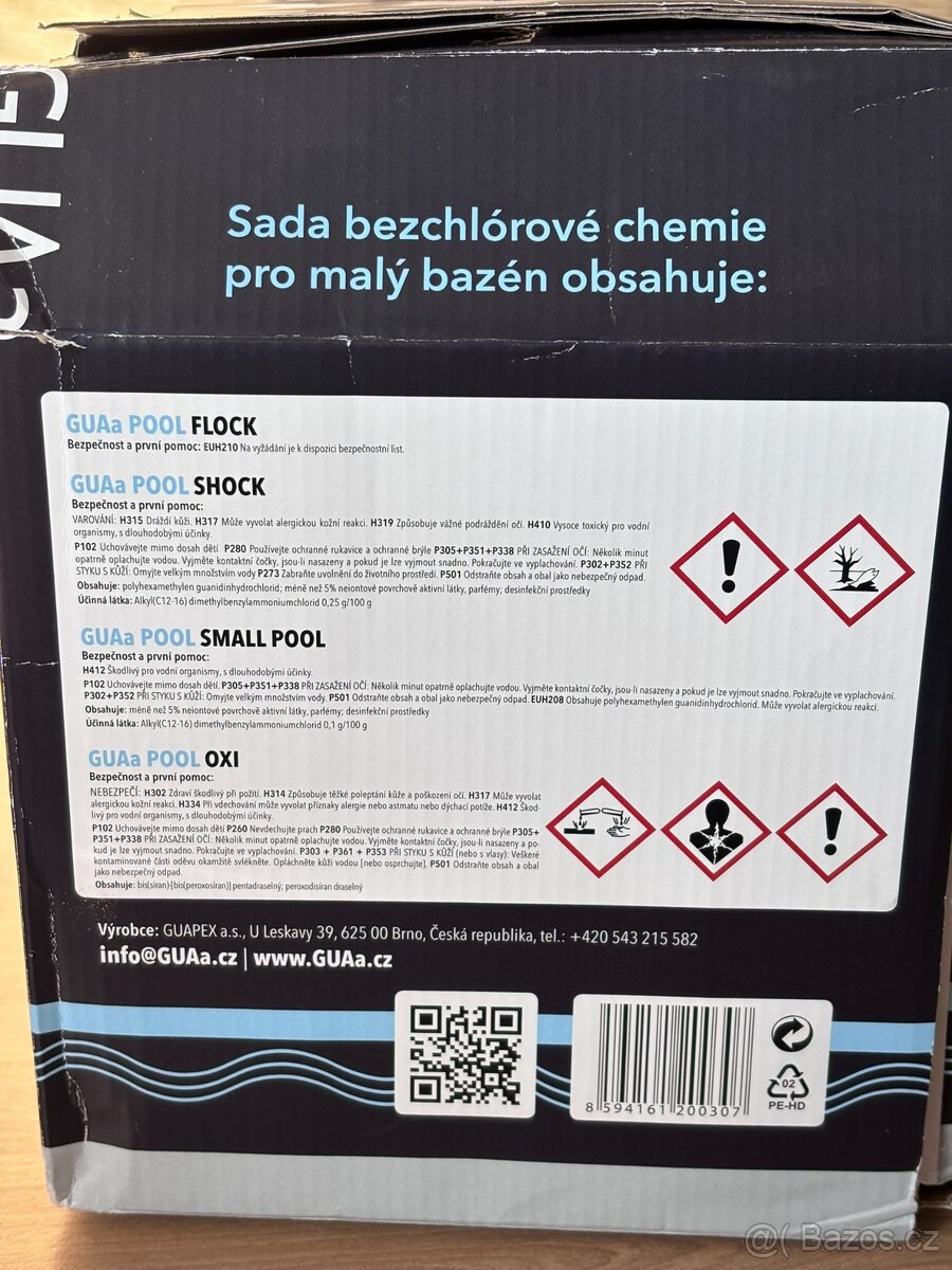 Bezchlórová bazénová chemie GUAa Pool Small Set - 3