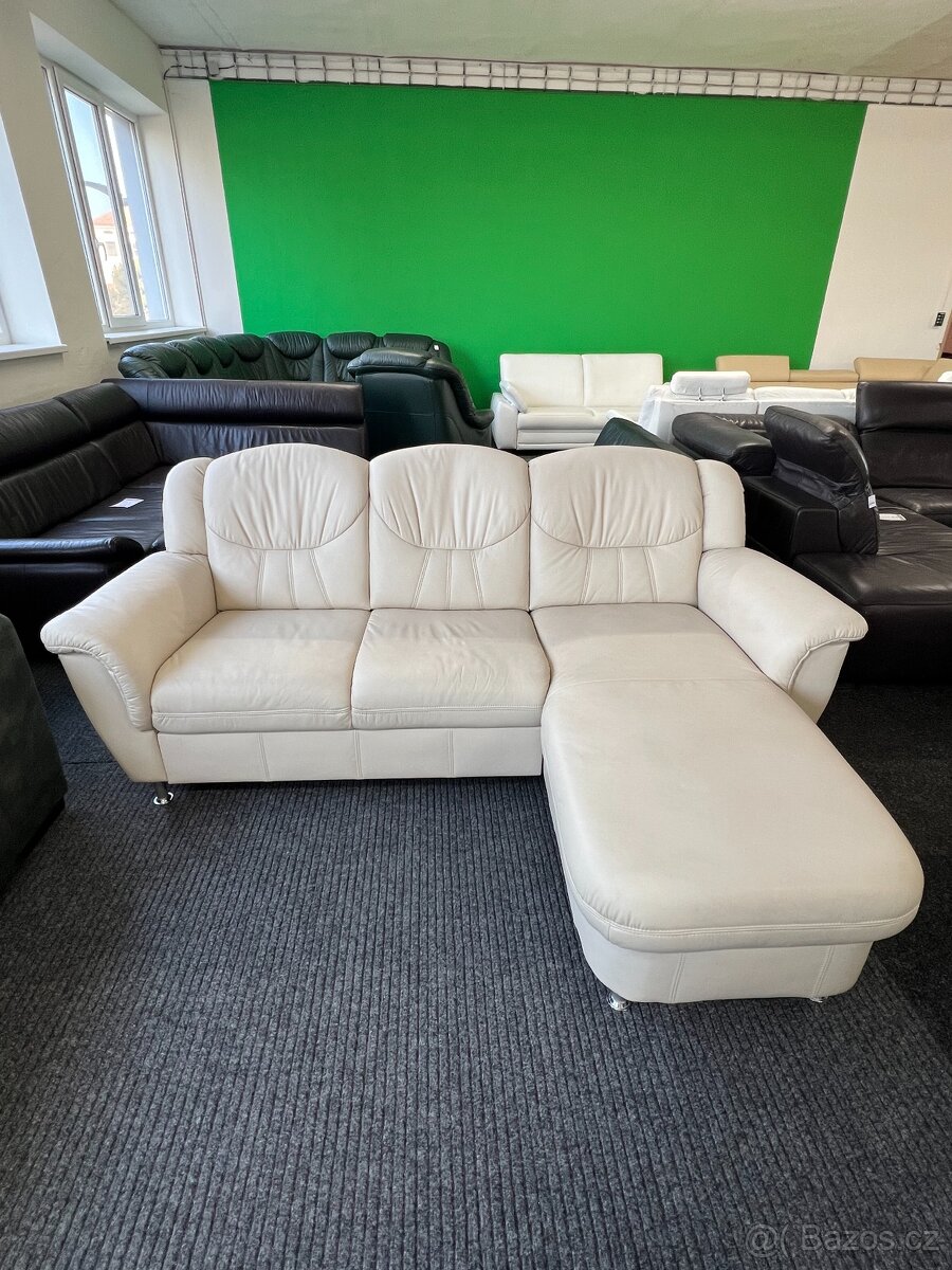 Sedací souprava rohová - kůže - 3