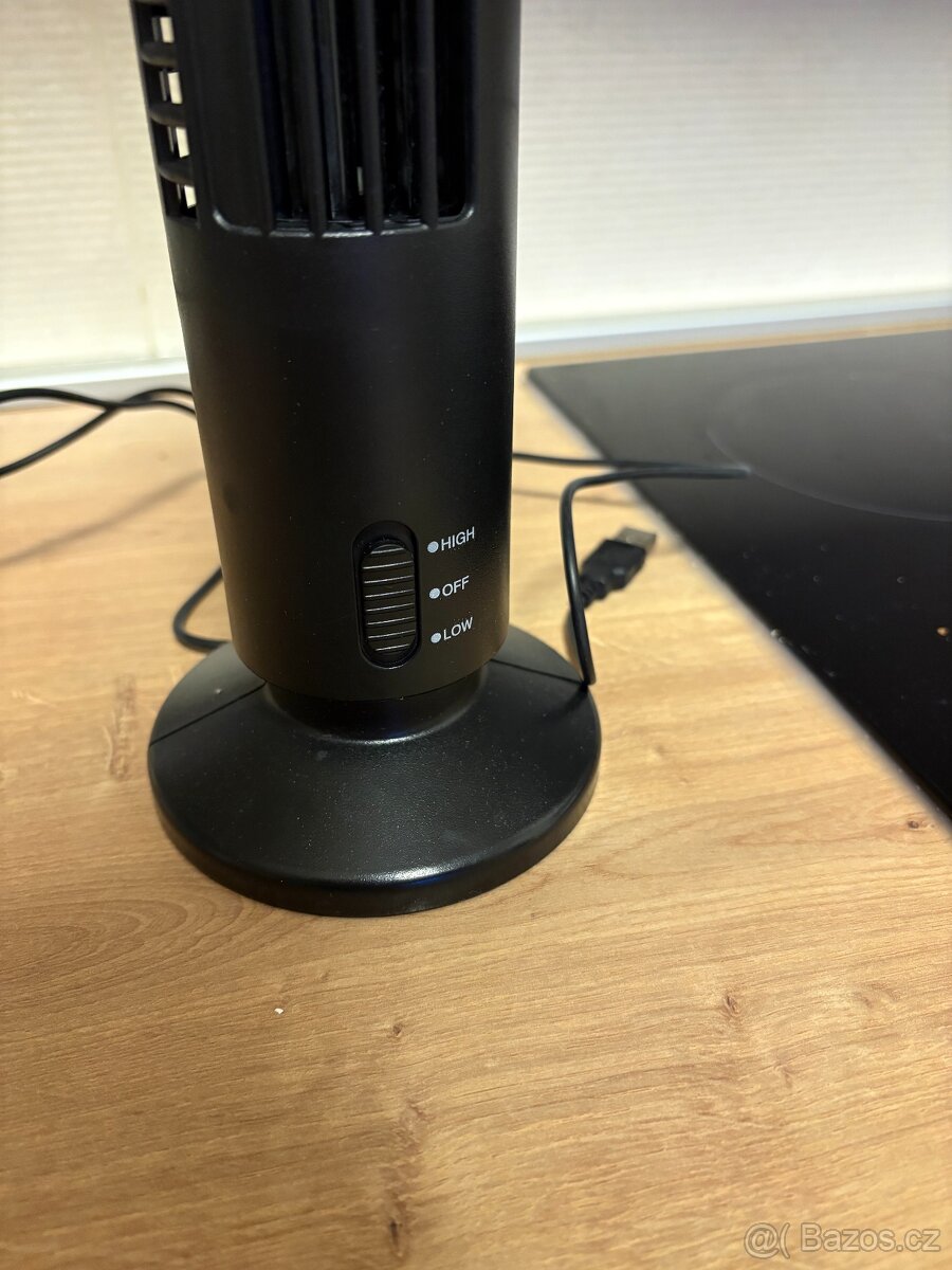 Přenosný vertikální ventilátor bez lopatek, USB - 3
