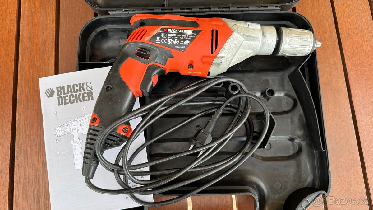 Vrtačka Black & Decker 710W s kufrem - 3