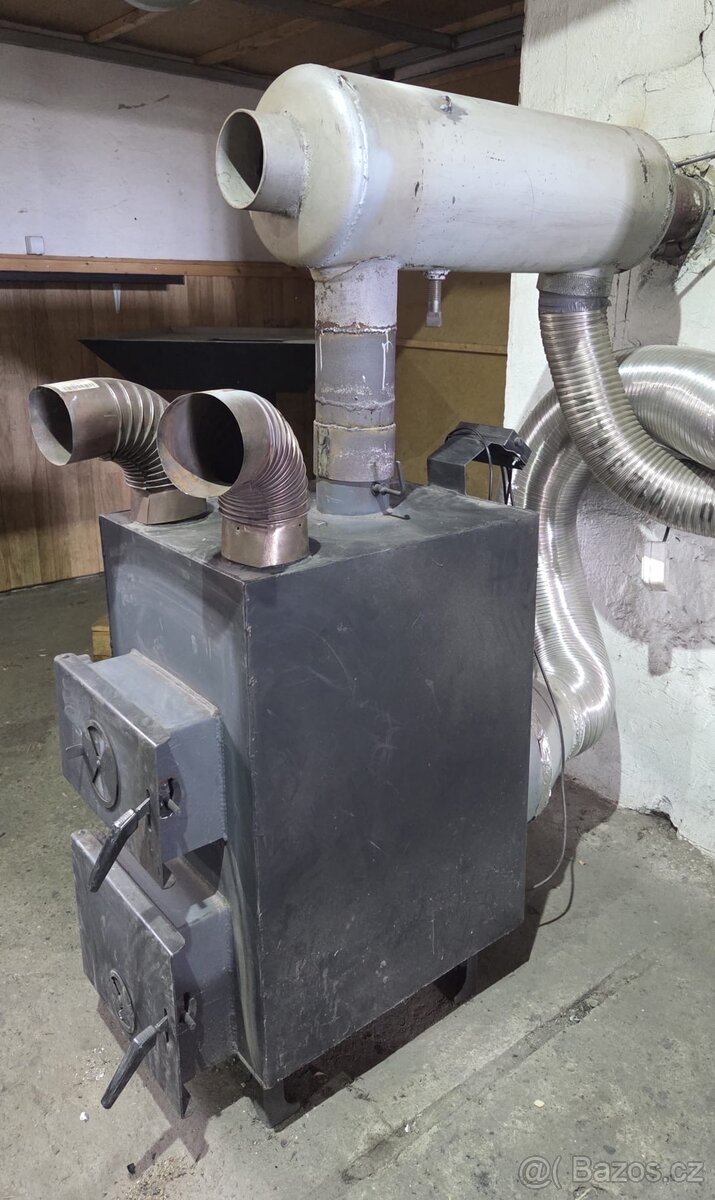 Teplovzdušná šamotová kamna 20kW - 3