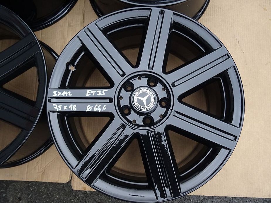 Alu disky černý origo Mercedes,18", 5x112, ET 35 , šíře 7,5 - 3