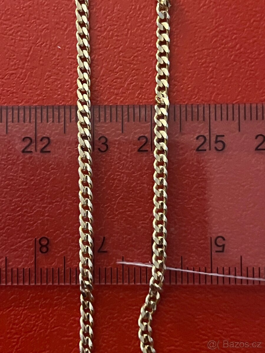 Zlato / zlatý nenošený řetízek 14k 585/1000 - 3