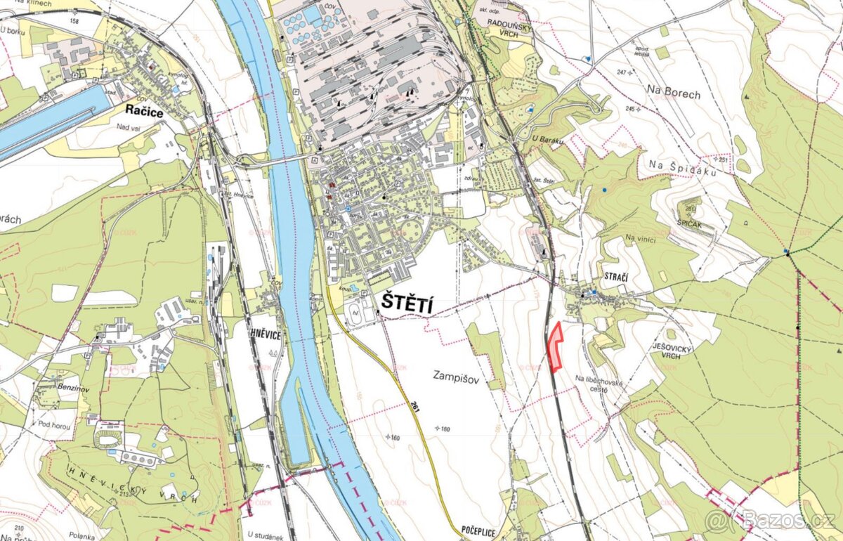 Zemědělská půda, prodej, Stračí, Štětí, Litoměřice - 3