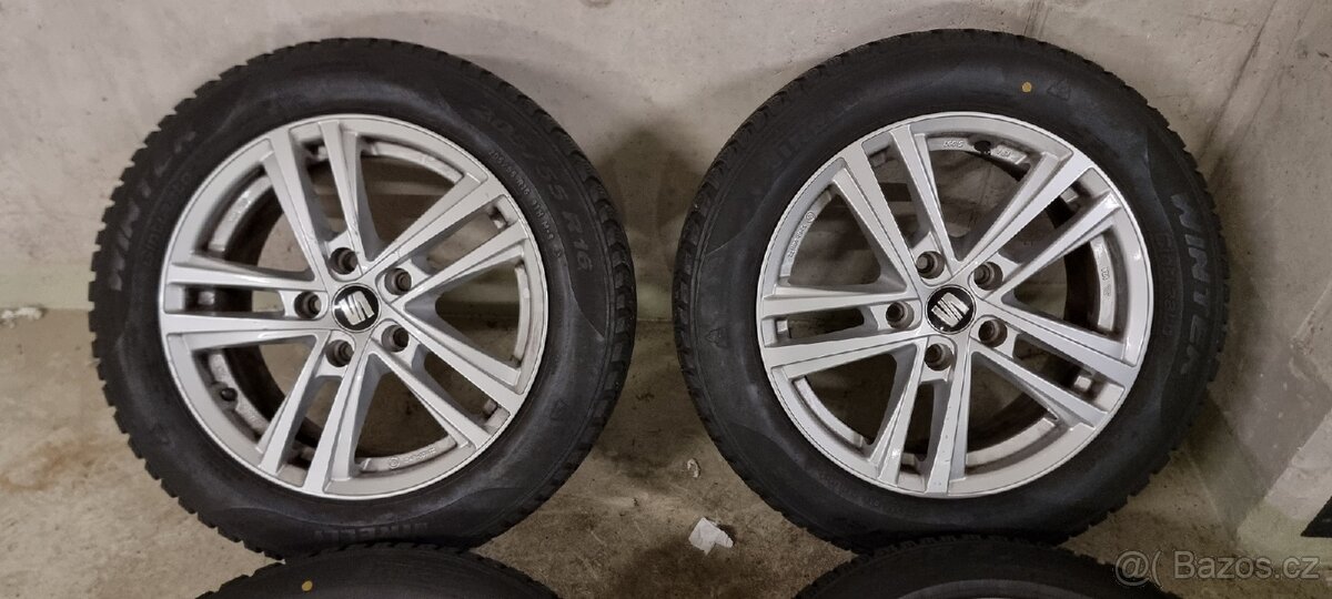 Alu kola Seat 5x112 ET46 zimní 205/55/16 - 3