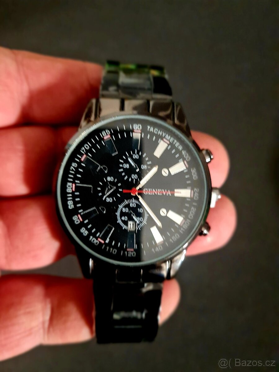 Nové hodinky + dárek kožený náramek č. 121 - 3