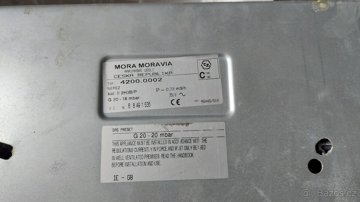 Plynová varná deska MORA VD 4200.0002 - 3