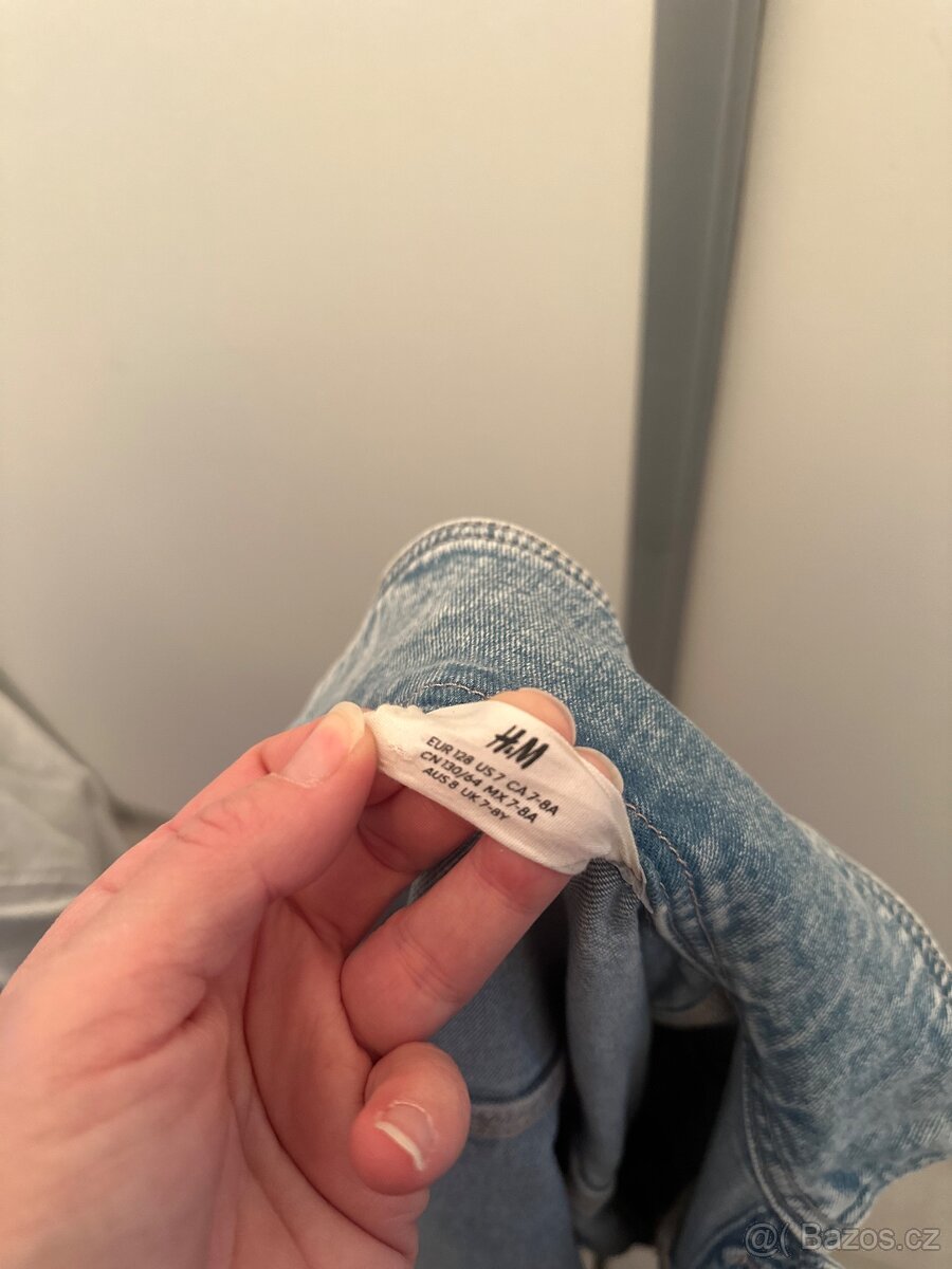 Dětská džínová bunda vel.128 - 3