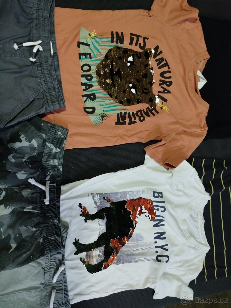 Kraťasy, trička HaM, Tesco vel 9-10let - 3