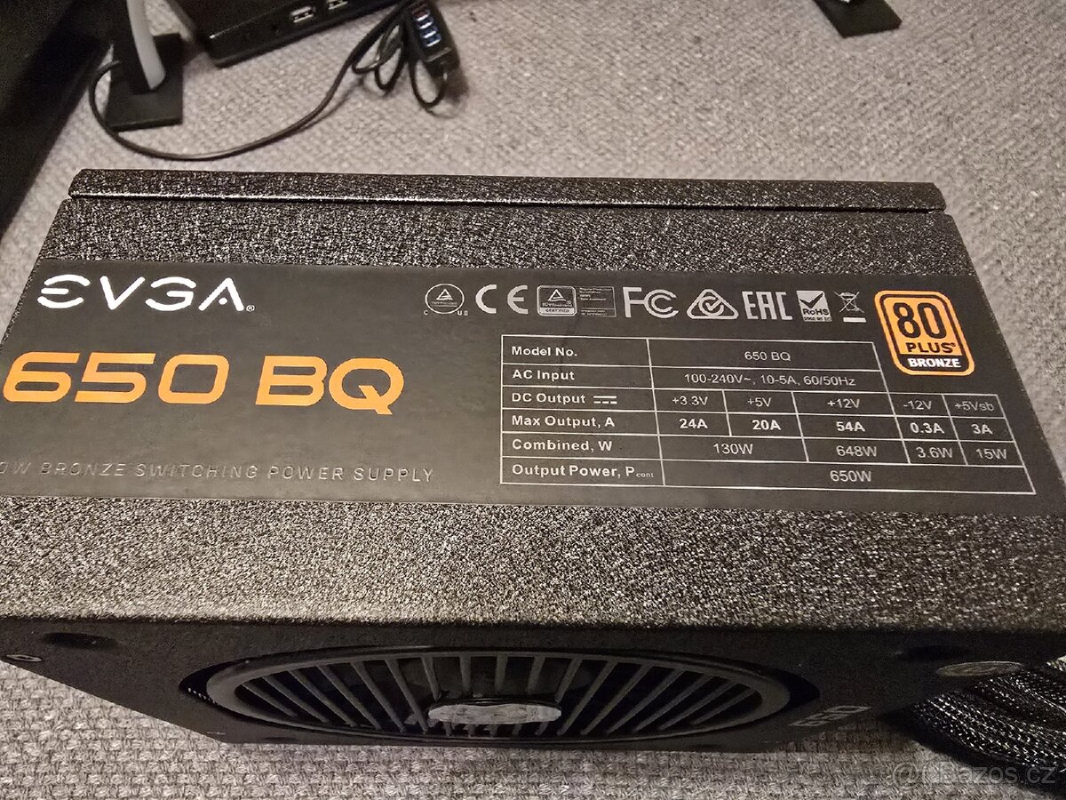 Počítačový zdroj EVGA 650W BQ v zaruce - 3
