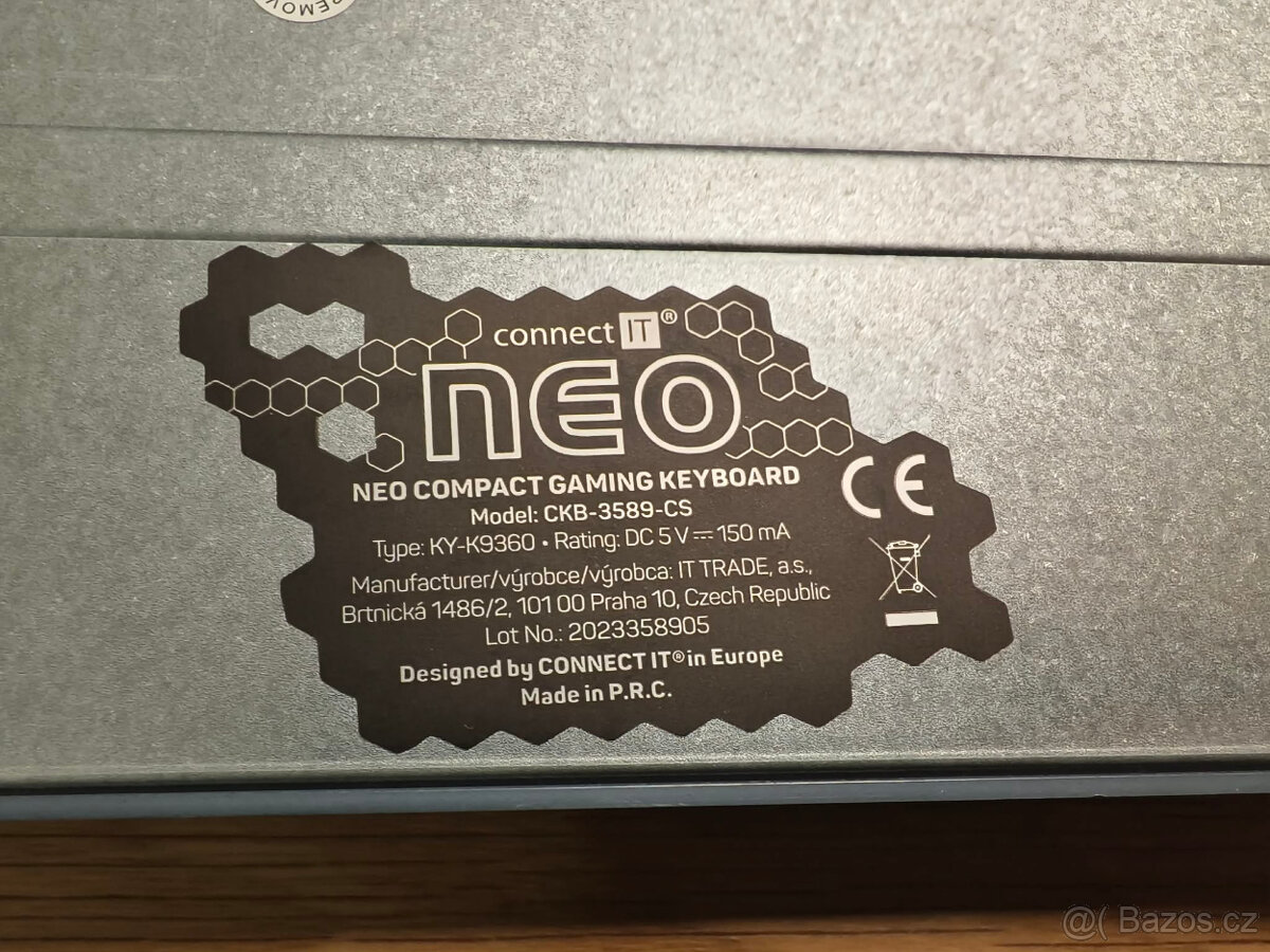 Klávesnice Connect IT NEO Compact CKB-3589-CS, CZ/SK (CKB-35 - 3