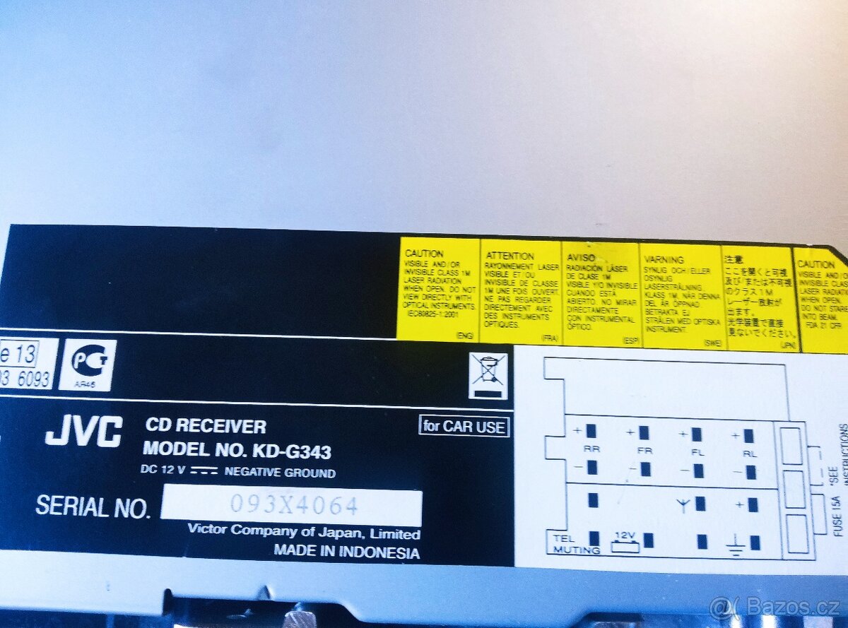 JVC KD - G 343 - 3