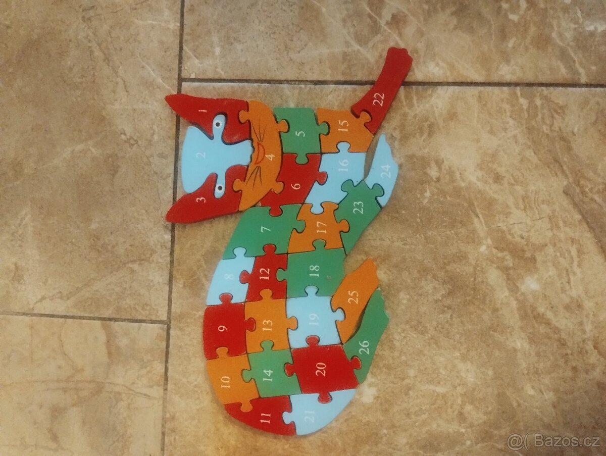Dřevěné puzzle a postavičky - 3