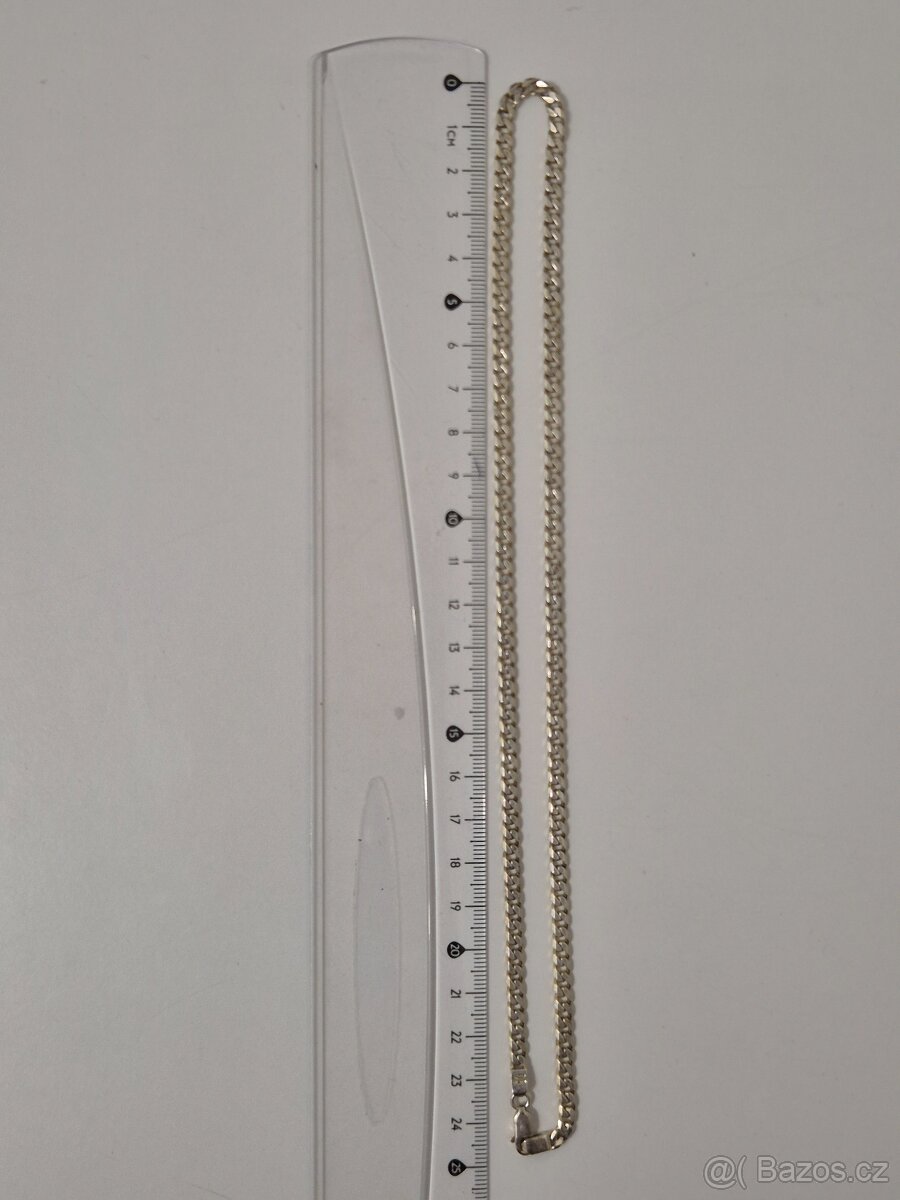 Stříbrný řetízek panzer - 3