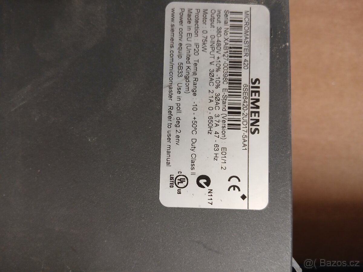Prodám Siemens měniče - 3