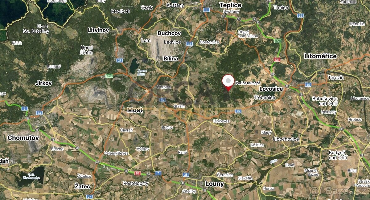 Prodej lesního pozemku v k.ú. Skalice u Lovosic o výměře 159 - 3