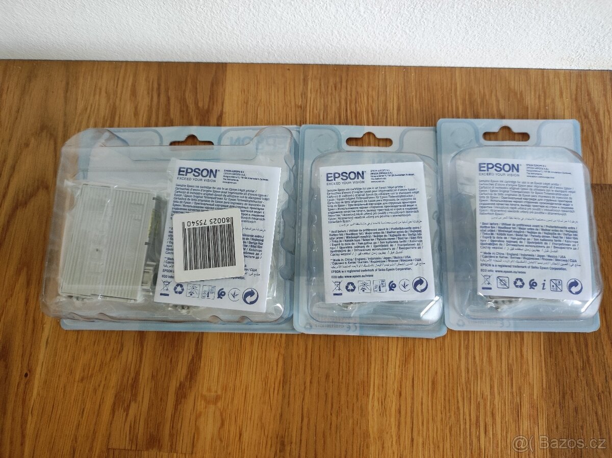 6x originální náplň EPSON T1285 + T1281 - inkoustové - nové - 3