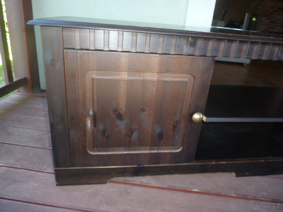 TV komoda/TV stolek - masiv, 175x45 cm - 3