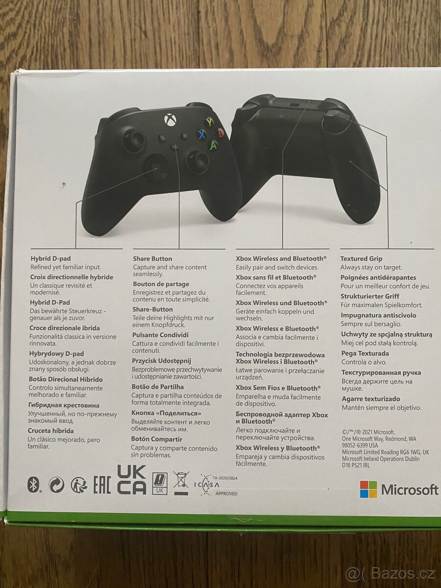 Xbox Carbon Black ovladač - 3