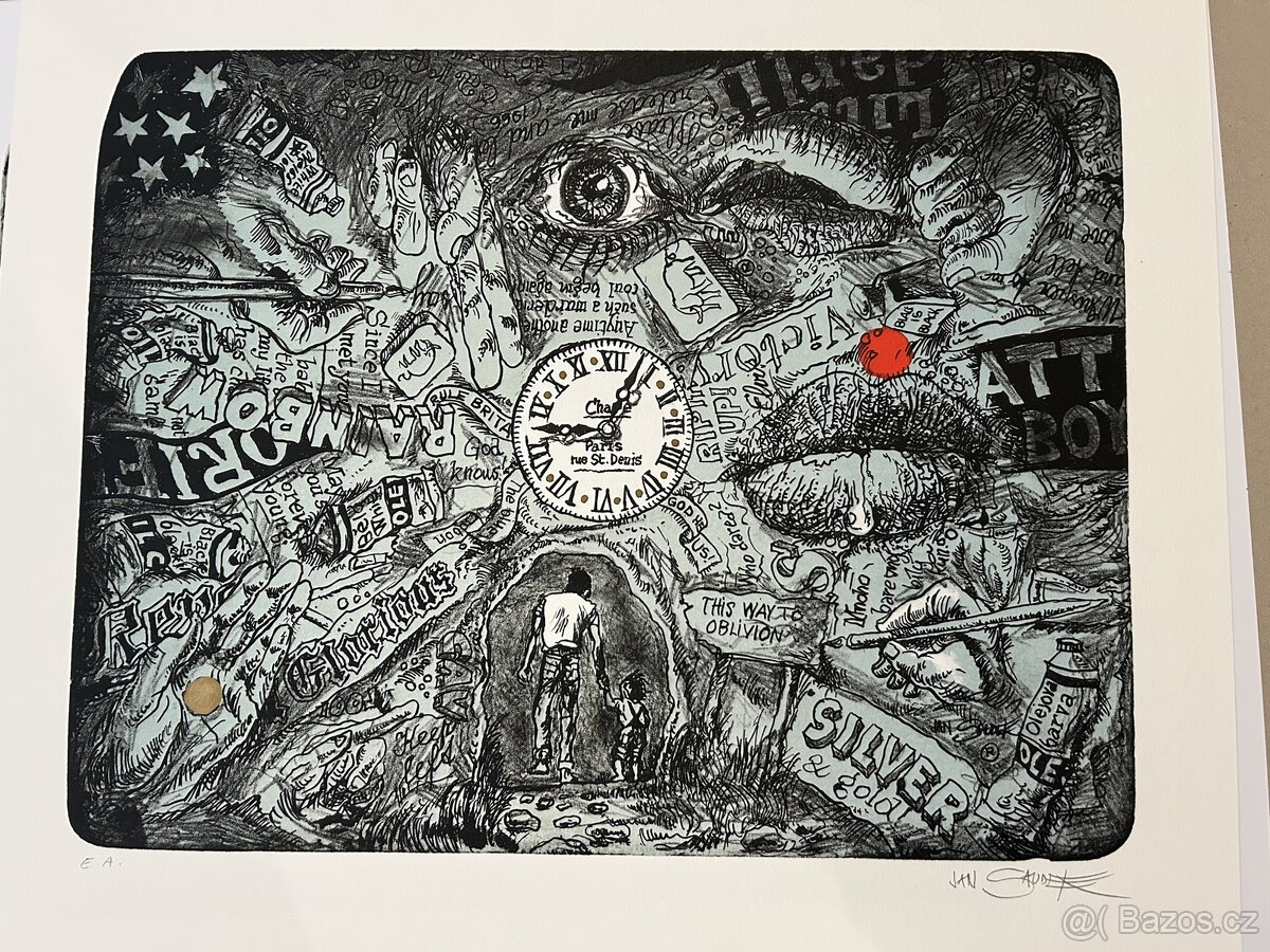 Jan Saudek litografie celek - 3