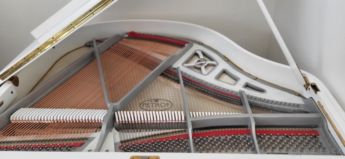 Klavír PETROF bílý+ stolička - 3