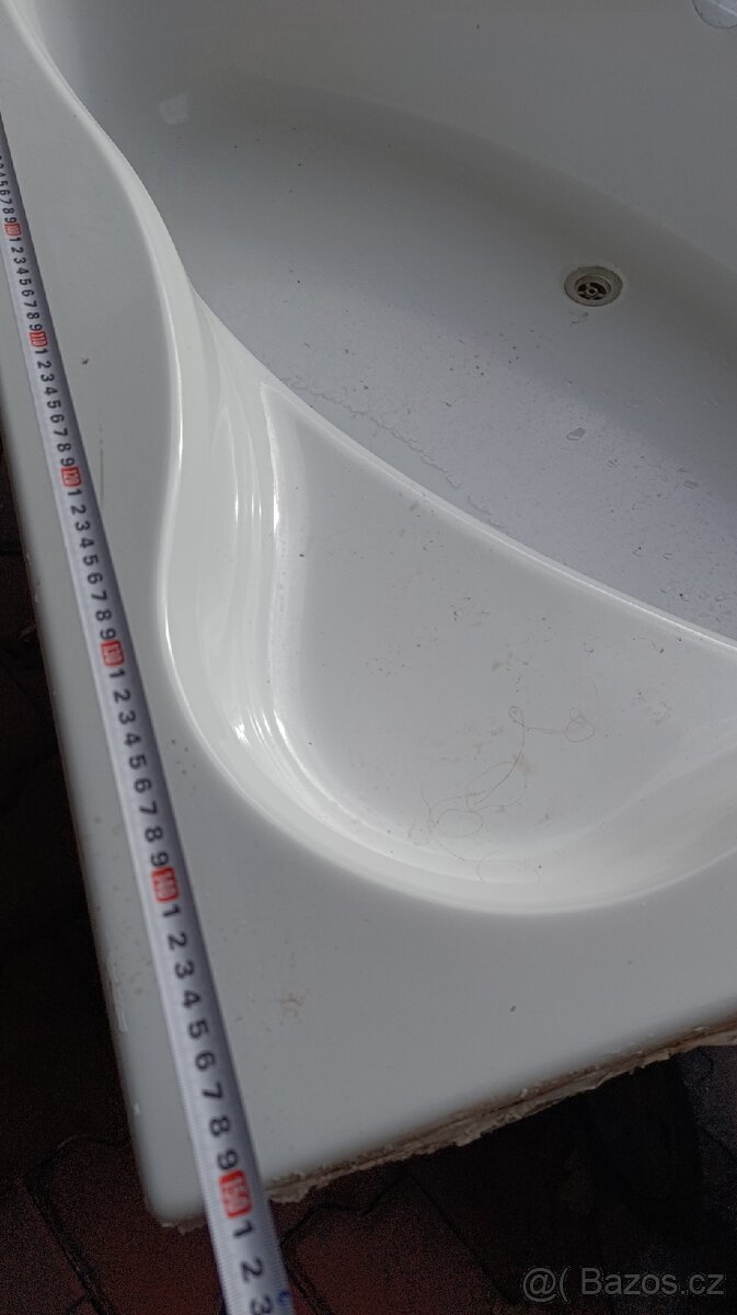 Rohová vana + páková baterie, - 3