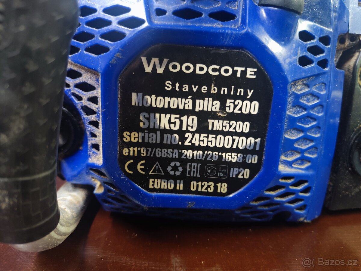 Motorová pila Woodcote 5200 (HECHT) na náhradní díly. - 3