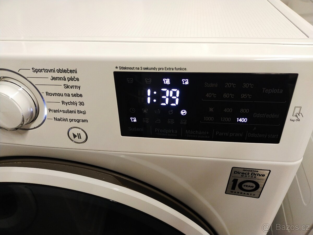 Prodám pračku se sušičkou zn. LG --8/5kg--Dovezu - 3