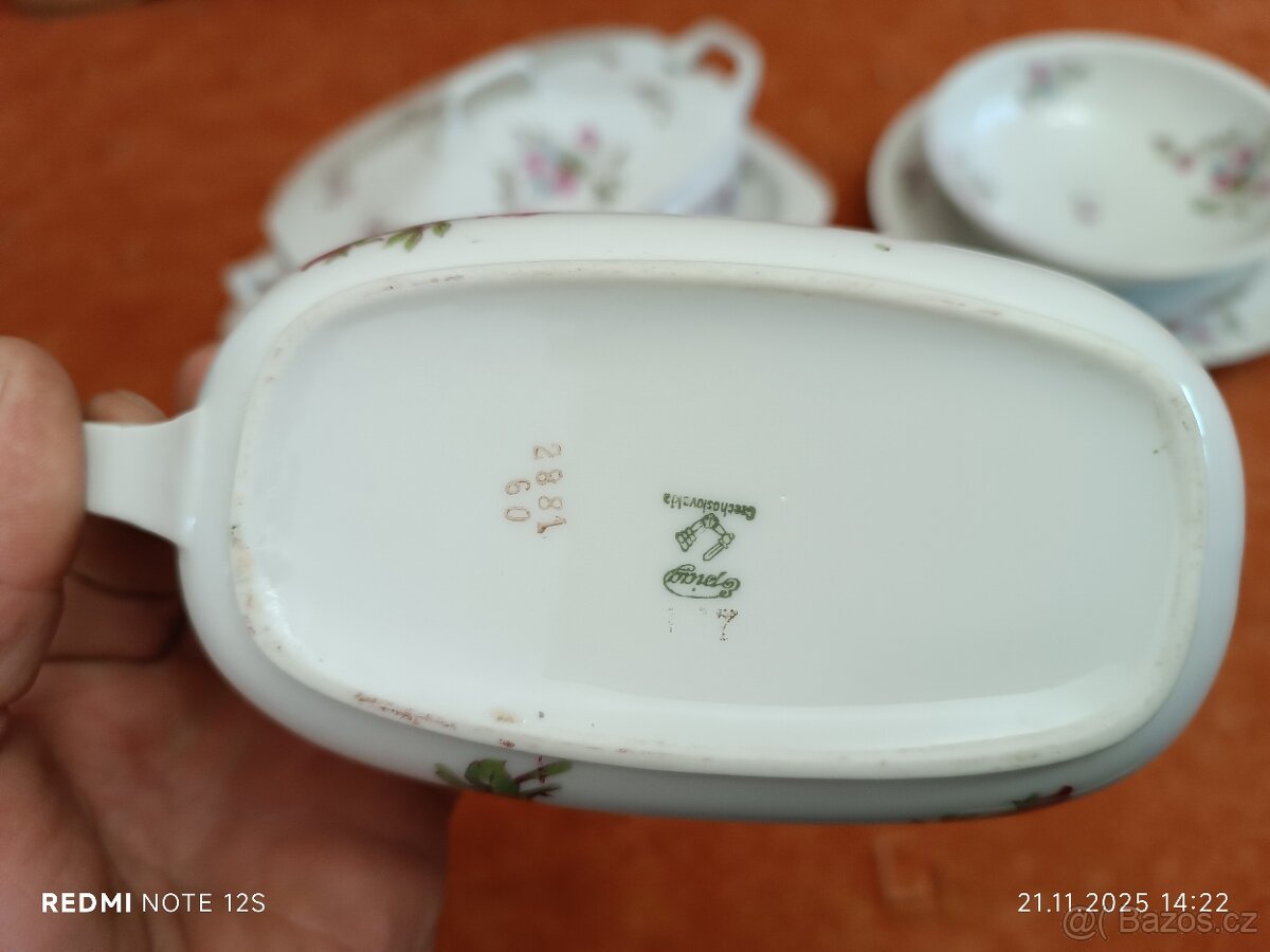 Karlovarský porcelán Epiag polévková mísa omáčník - 3