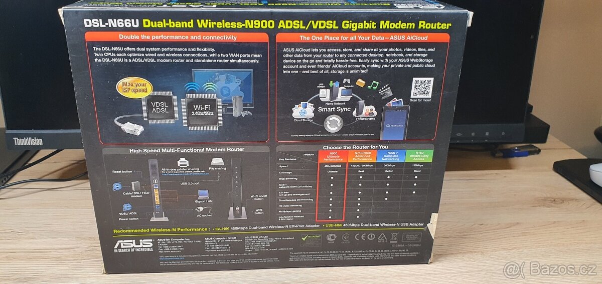 ASUS DSL-N66U router - 3