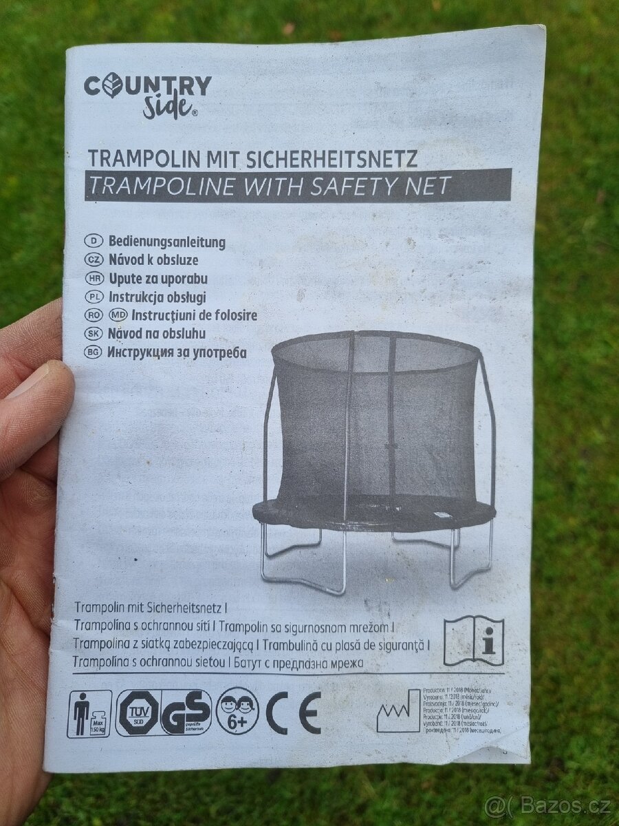 Trampolína více jak 3m, stáří tak 4 roky. - 3