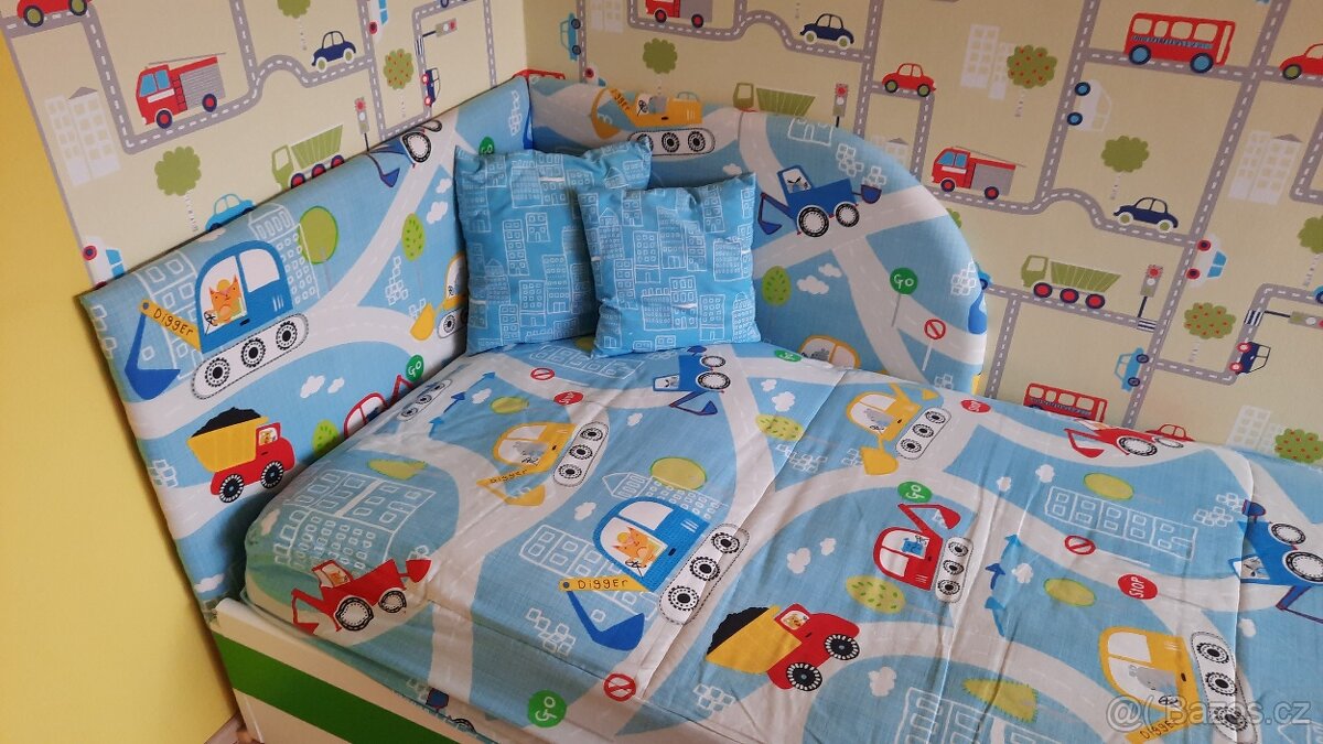 čelo postele, povlečení a přehoz - 3