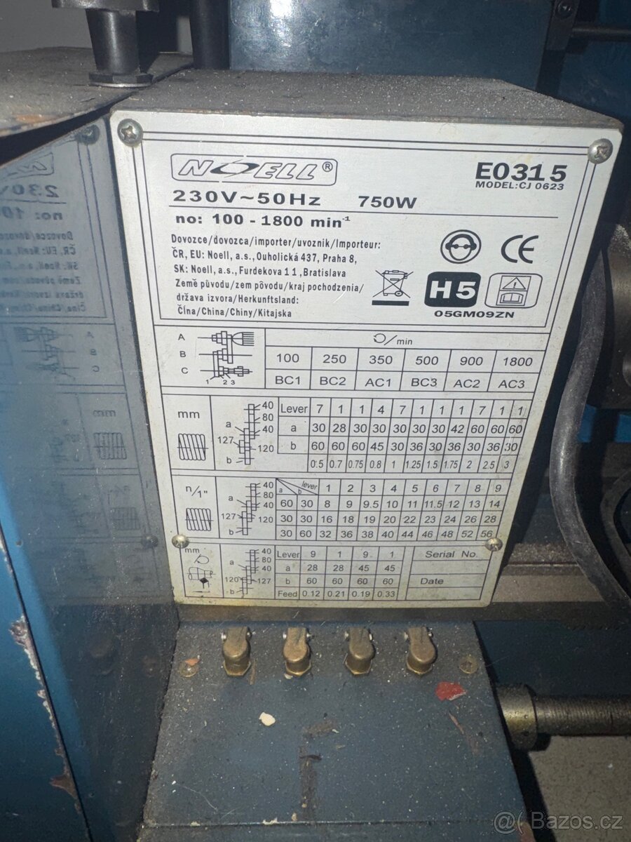 Soustruh EO 315 na 220V - 3