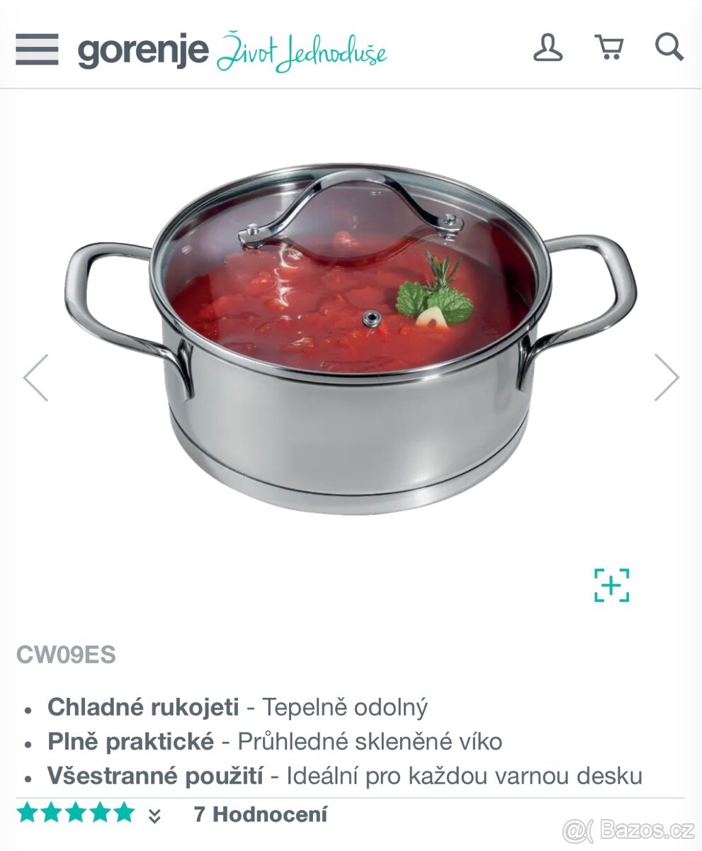 Nová sada nádobí GORENJE CW09ES - 2 roky záruka - 3