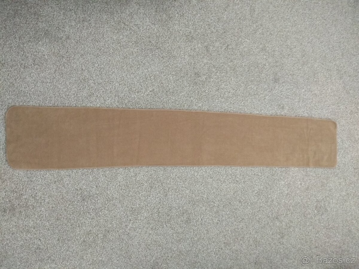 Nová unisex zimní šála - příjemný materiál, béžová, 150 cm - 3