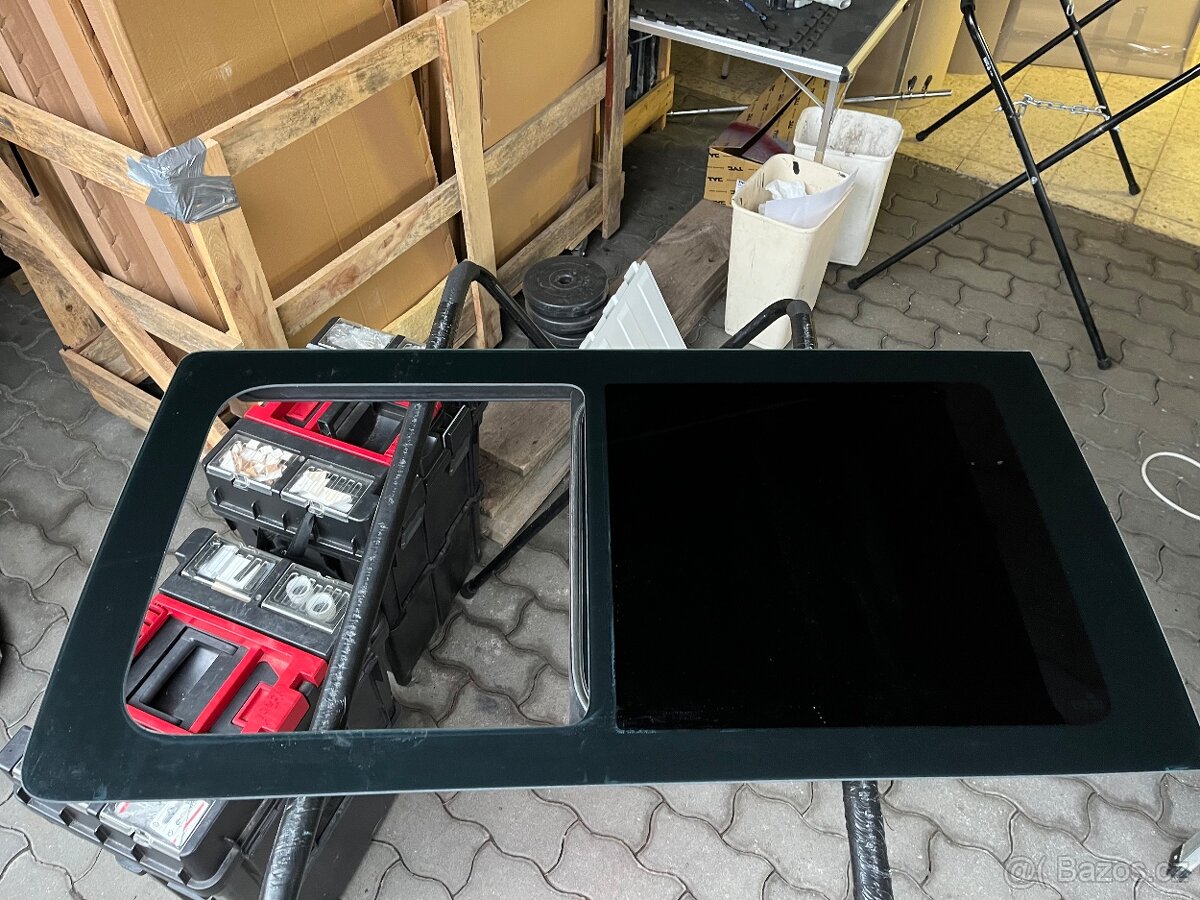 boční sklo vw t5 posuvném sklo levé -použité originál - 3