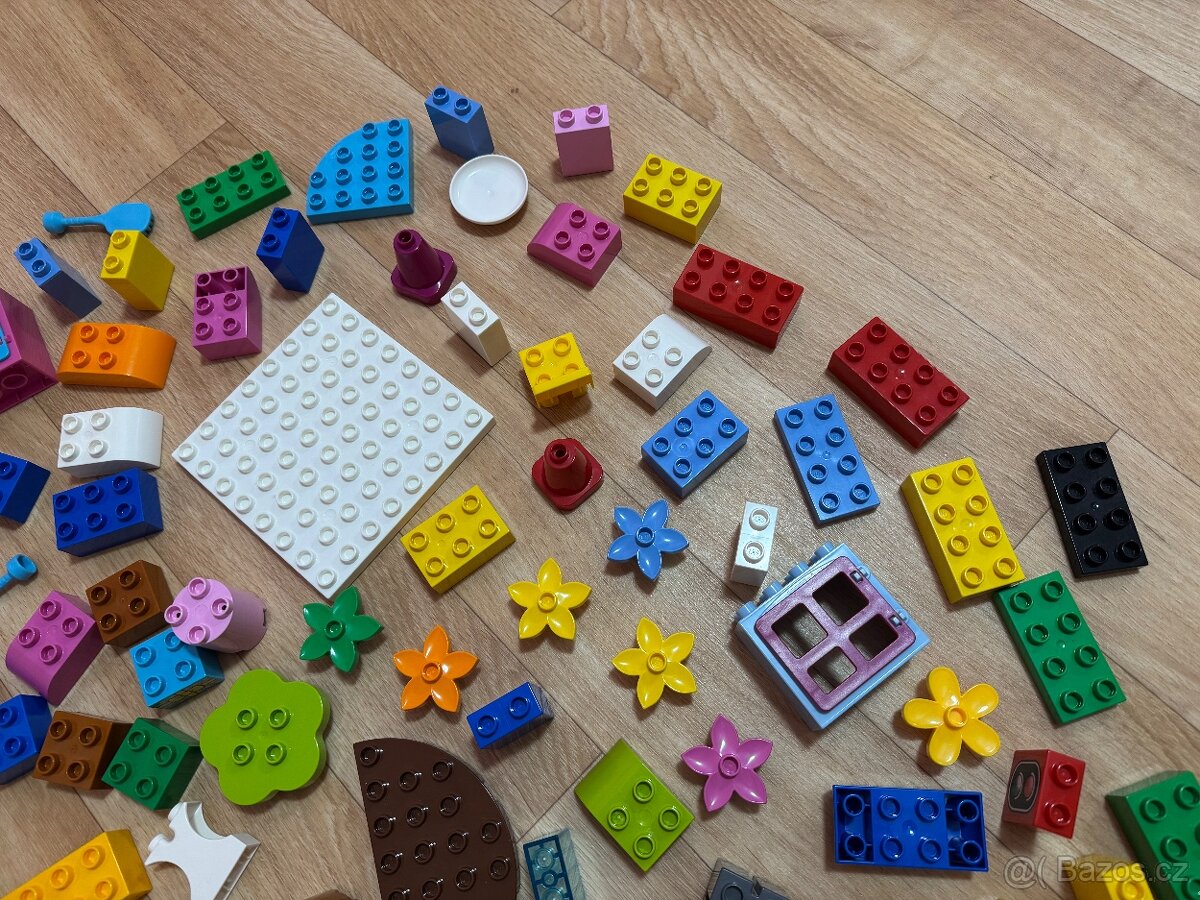 LEGO DUPLO – směs 230 kostek + úložná bedna TOP STAV - 3