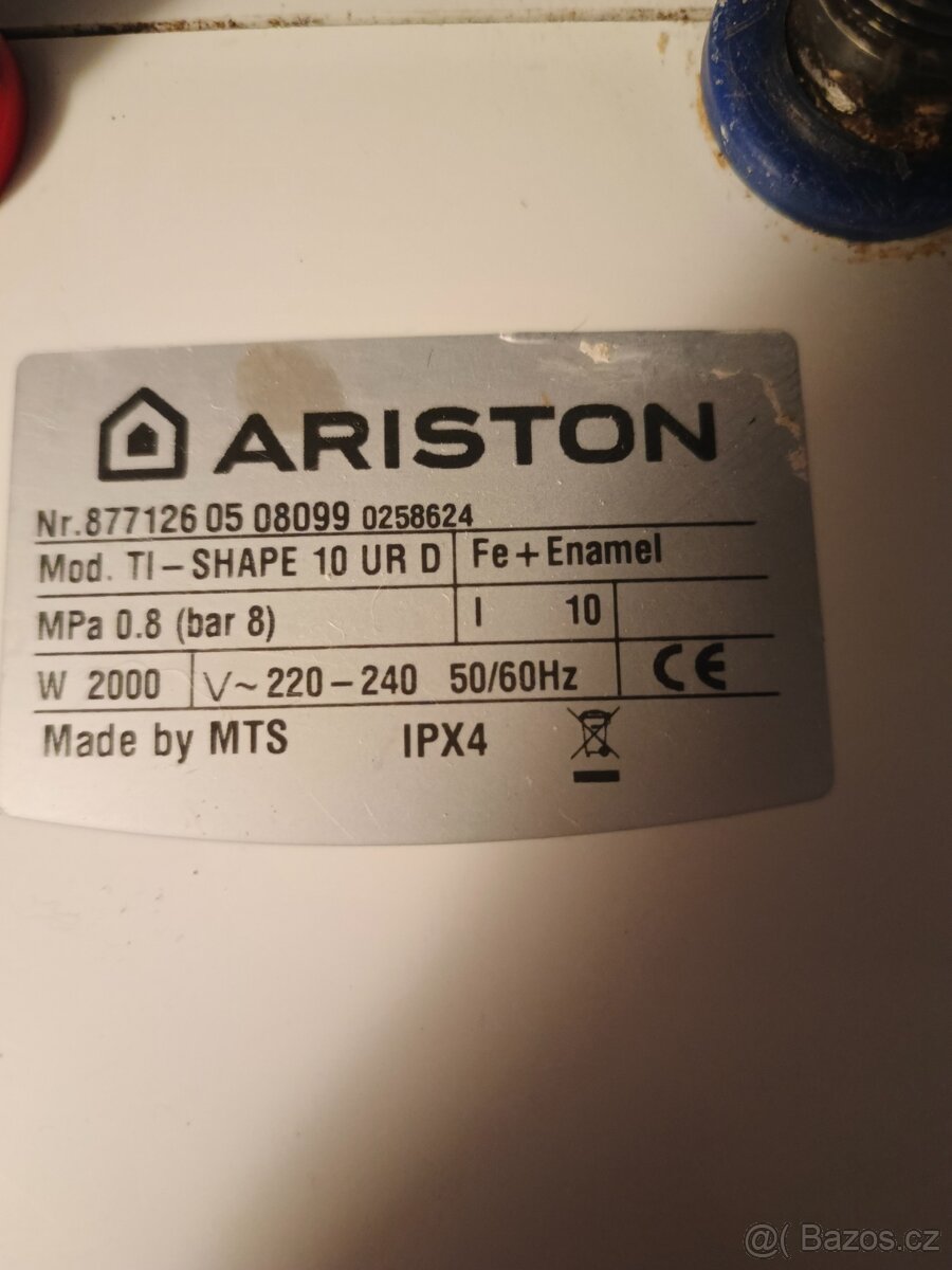 Ariston Shape elektrický bojler,krabice, návod a příslušenst - 3