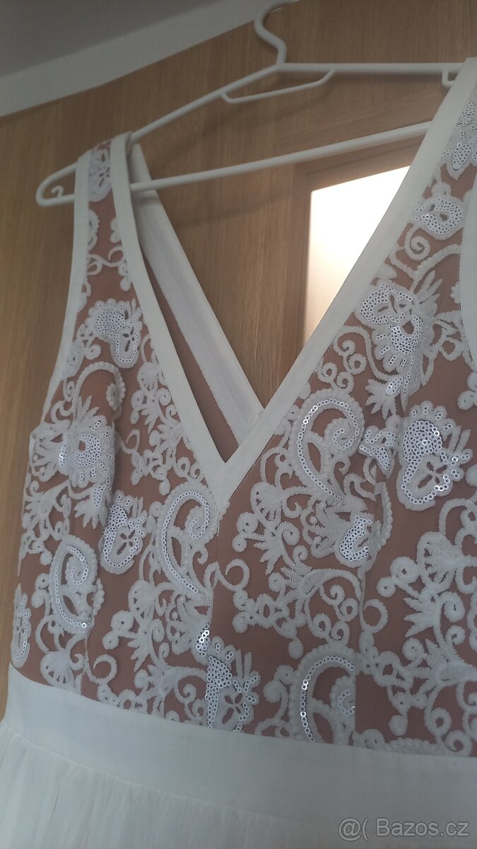 Prodám krásné bílé šaty - 3
