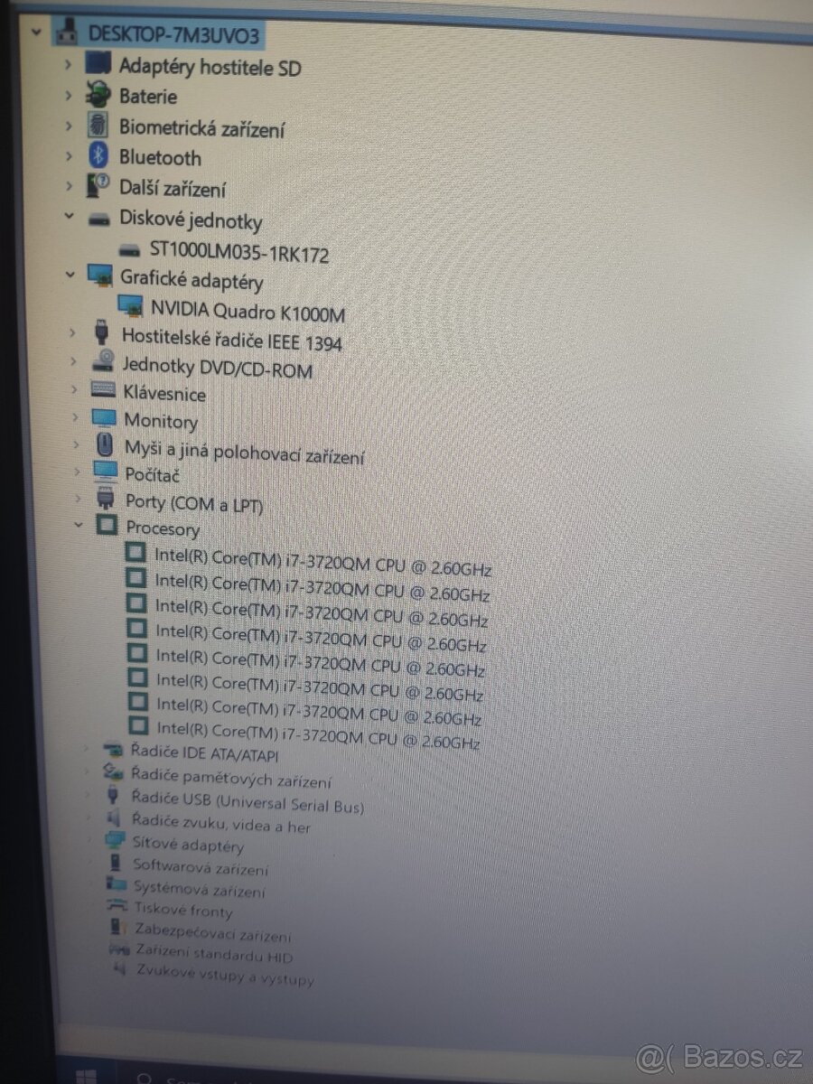 Prodám Výkonný HP Elitebook 8570W - 3