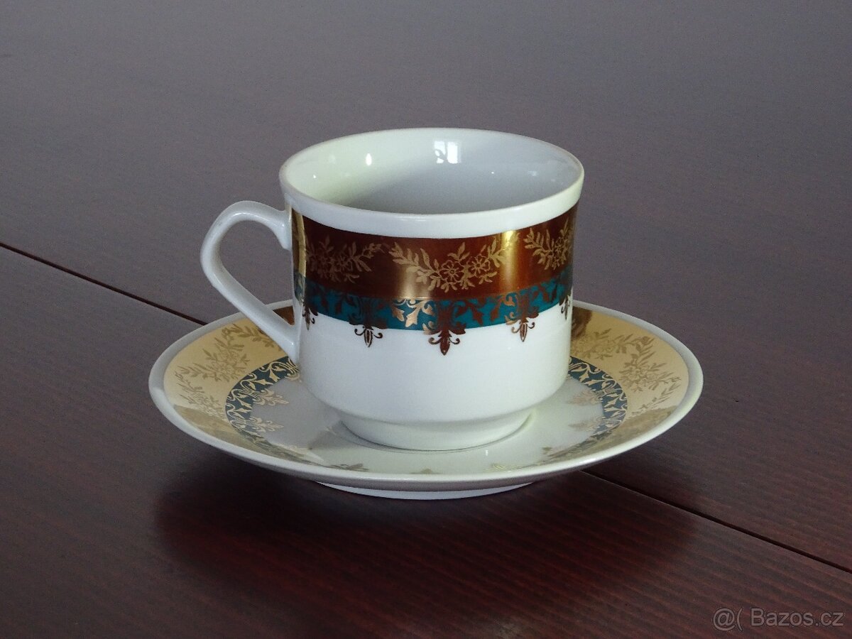 Souprava zlaceného karlovarského porcelánu - 3