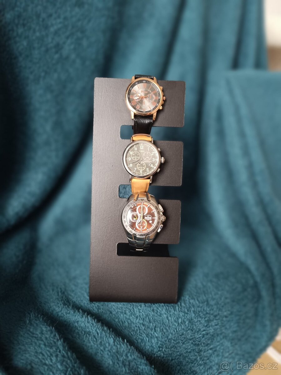 Stojan na hodinky kov černý matný - 3