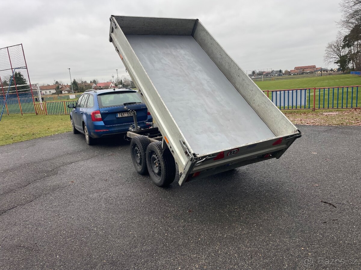 Bržděný sklopný přívěs Saris 2000 kg, 150x270 cm, nová stk - 3
