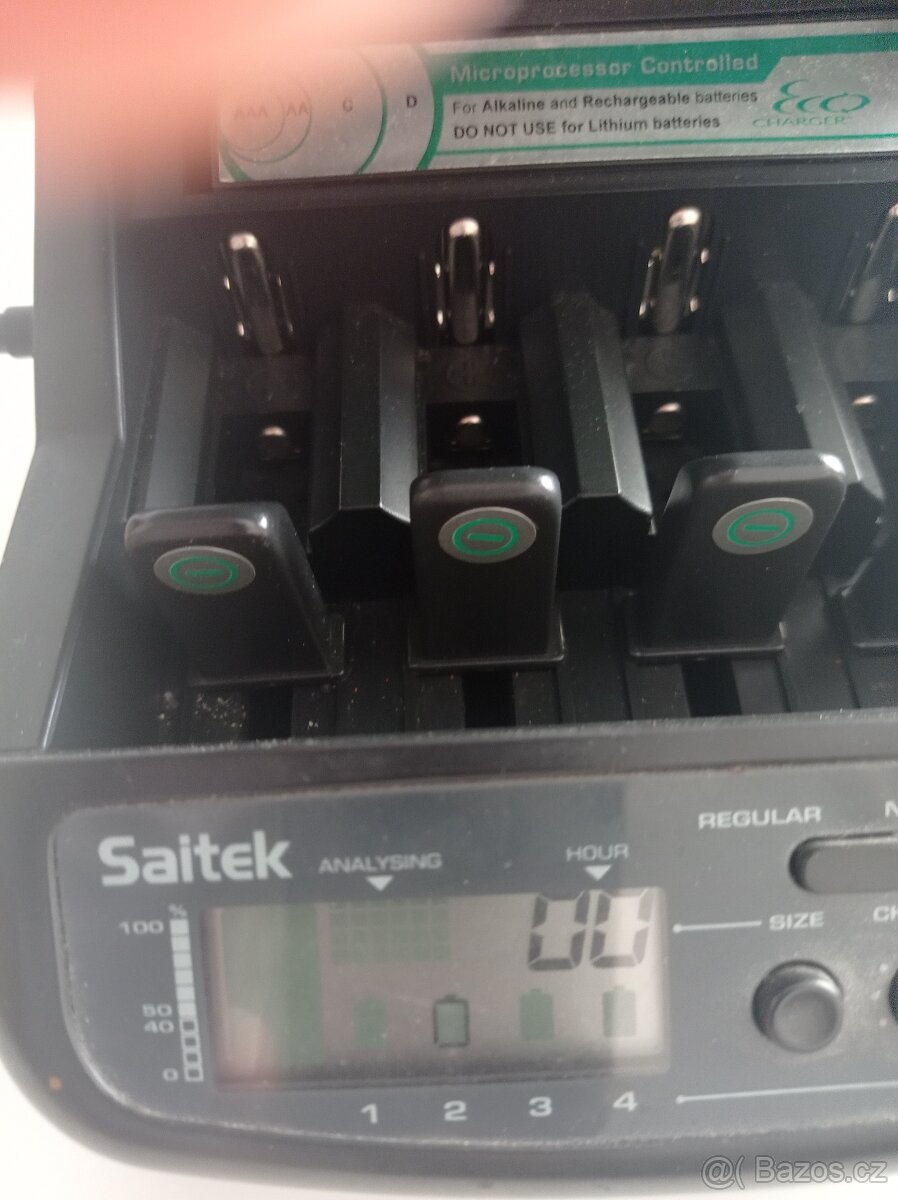 Nabíječka baterií AA, AAA, C, D s dopočetem - 3