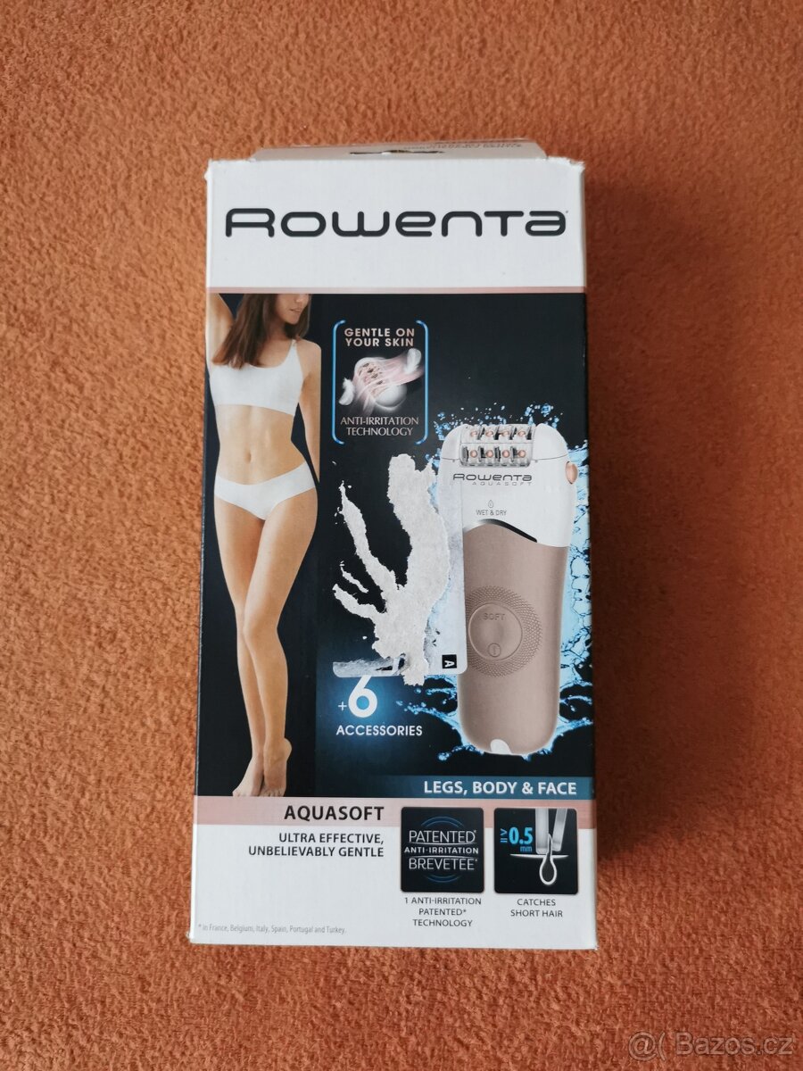 Epilátor Rowenta Aquasoft 3v1 - 3
