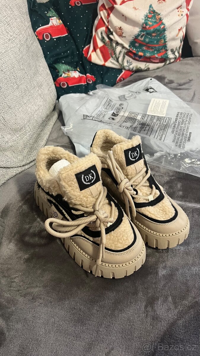 Prodám velmi krásné a teplé zimní tenisky–kotníkové boty - 3