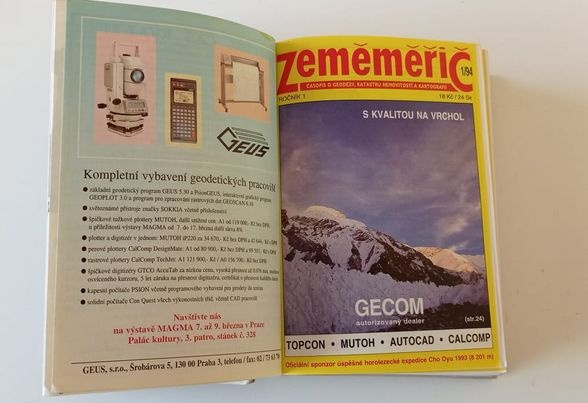 Vyvázané časopisy ZEMĚMĚŘIČ (1994 - 1996 ) - 3